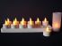 Candle Light Set of 12 Rechargeable Tea Light Candles with Blowon/off
